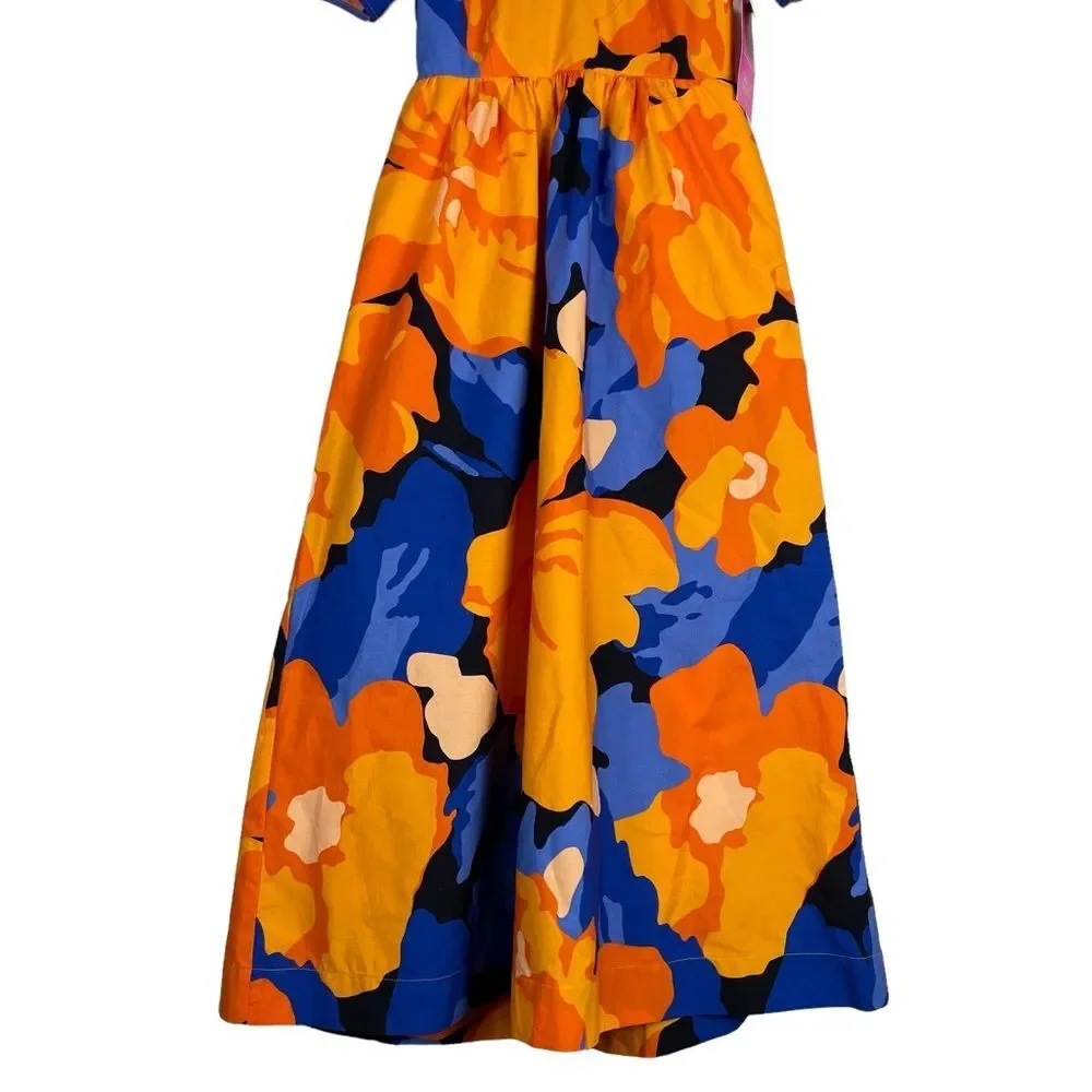 Tabitah Brown Target Floral Print Midi Dress Size 0 New with Tags‎